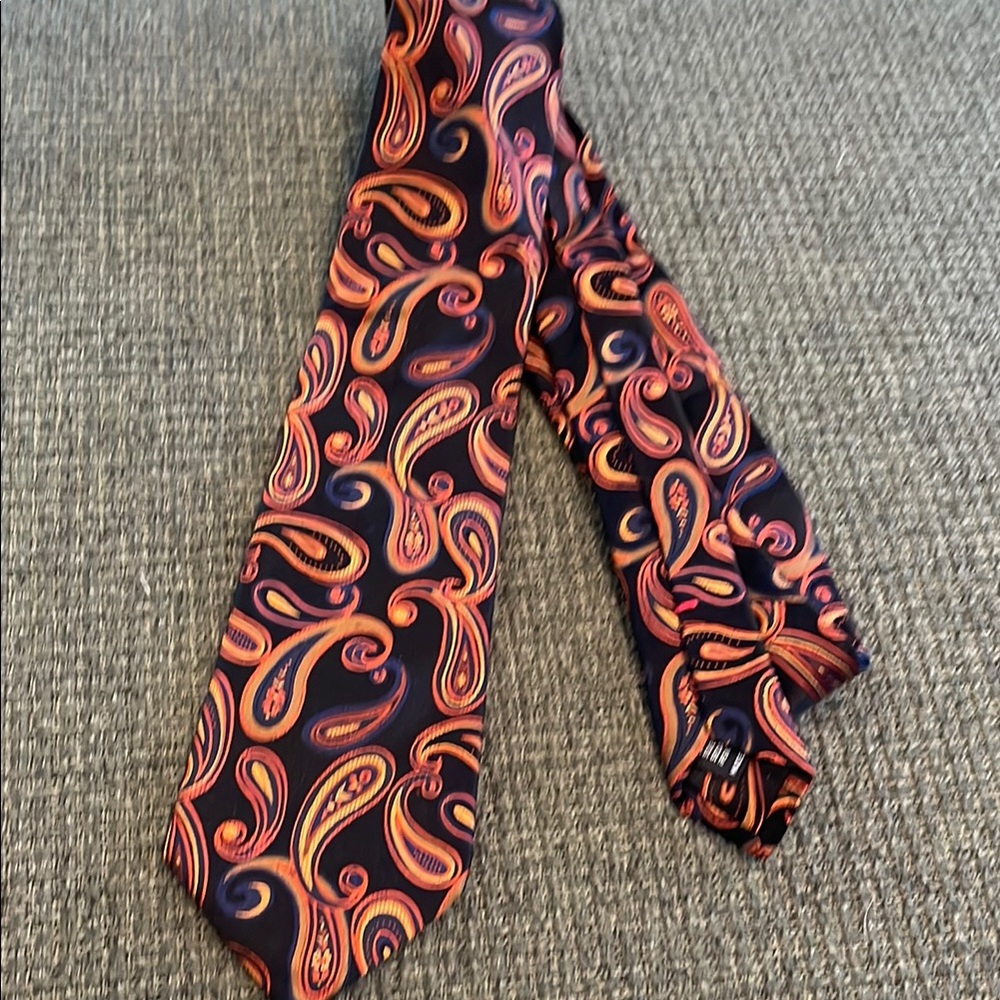 Zanetti paisley print silk tie